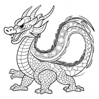 Chinese Dragon Coloring Page 14359-11595