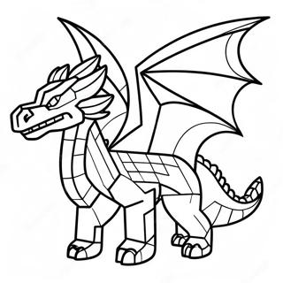 Ender Dragon Minecraft Coloring Pages