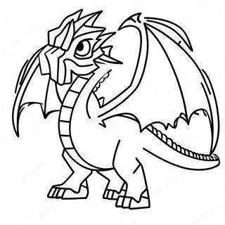 Ender Dragon Minecraft Coloring Page 14449-11667