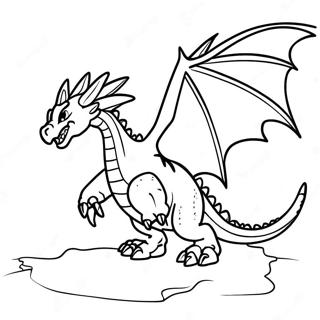 Epic Ender Dragon Battle Coloring Page 14450-11669