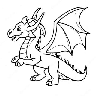 Majestic Ice Dragon Flying Coloring Page 14460-11682