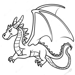 Majestic Ice Dragon Flying Coloring Page 14460-11684