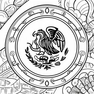 Mexican Flag Coloring Pages