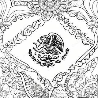 Mexican Flag Coloring Page 14479-11704