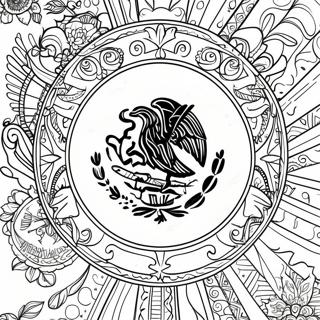 Mexican Flag Coloring Pages