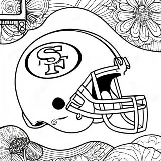 49ers Logo Coloring Page 1451-1202