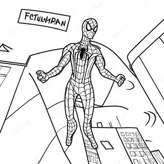 Friendly Neighborhood Spider Man Coloring Page 14520-11730