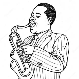 Jazz Coloring Pages