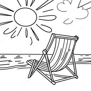 Beach Sunset Coloring Page 14539-11744