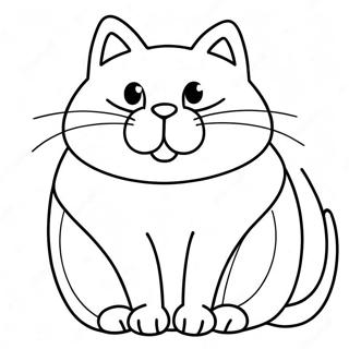 Fat Cat Coloring Page 14549-11750