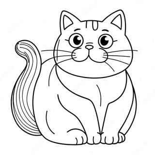 Fat Cat Coloring Page 14549-11752