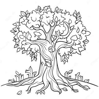 Thankful Tree Coloring Page 14569-11766