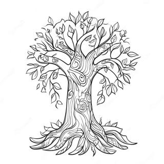 Thankful Tree Coloring Page 14569-11767