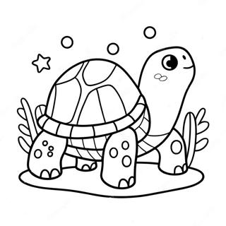 Cute Baby Sea Turtle Coloring Page 14580-11780