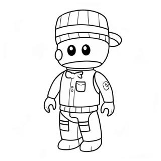 Cute Roblox Character Coloring Page 14600-11793