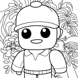 Cute Roblox Character Coloring Page 14600-11795