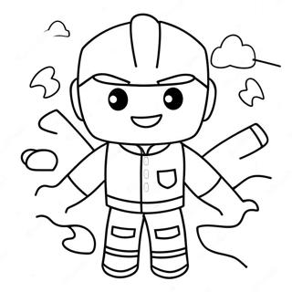 Cute Roblox Character Coloring Page 14600-11796