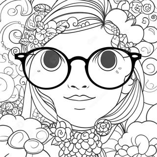 Glasses Coloring Page 14609-11799