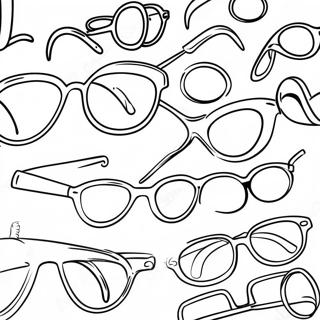 Glasses Coloring Page 14609-11800