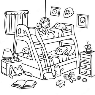 Sleepover Coloring Pages