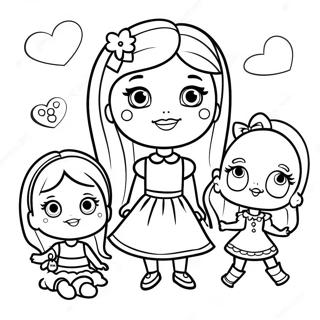 Barbie Chelsea Coloring Pages