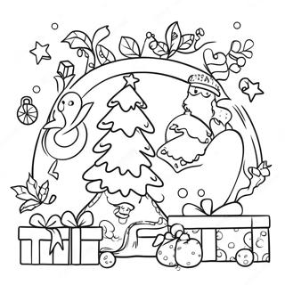 Joyful Christmas Traditions Coloring Page 14650-11834