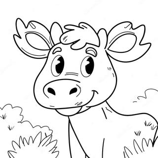 Tyrone The Friendly Moose Coloring Page 14660-11845