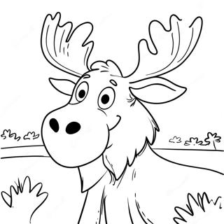 Tyrone The Friendly Moose Coloring Page 14660-11846