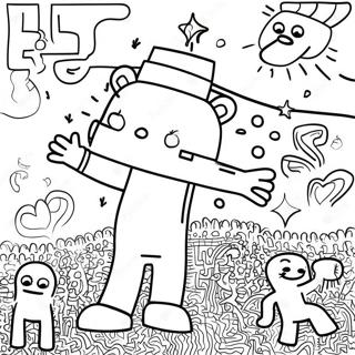 Keith Haring Coloring Pages