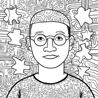 Keith Haring Coloring Page 14689-11862