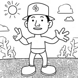 Keith Haring Coloring Page 14689-11864