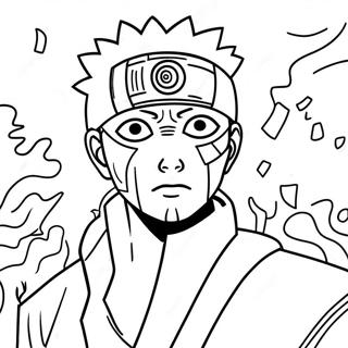 Obito In Battle Coloring Page 14710-11883