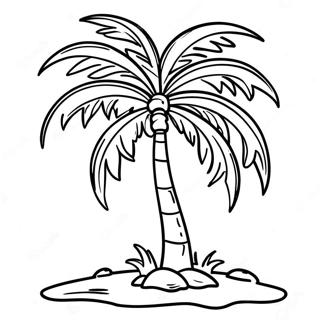 Coconut Tree Coloring Page 14719-11892