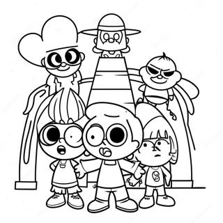 Loud House Family Fun Coloring Page 1472-1222