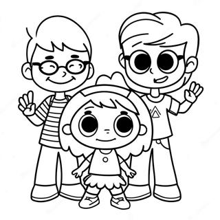 Loud House Family Fun Coloring Page 1472-1223