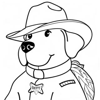 Sheriff Labrador Coloring Page 14739-11901