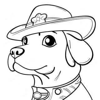 Sheriff Labrador Coloring Page 14739-11903