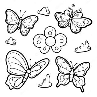 Butterfly Life Cycle Stages Coloring Page 14759-11918