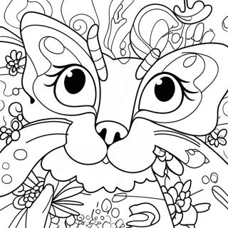 Colorful Butterfly Transformation Coloring Page 14760-11923