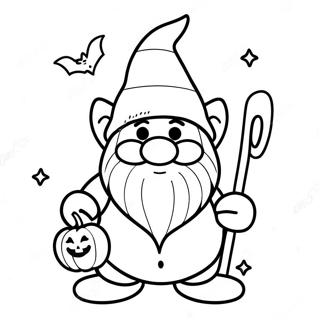 Halloween Gnome Coloring Page 14769-11925