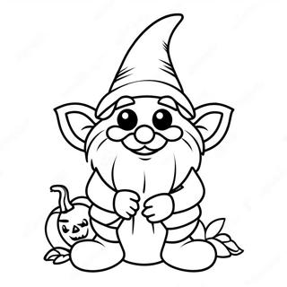 Halloween Gnome Coloring Page 14769-11928