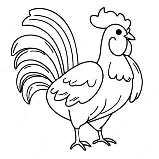 Rooster Coloring Pages