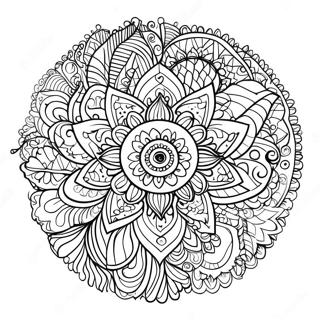 Boho Mandala Coloring Page 1481-1225