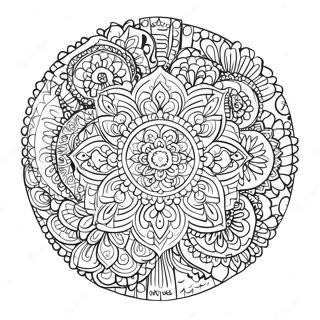 Boho Mandala Coloring Page 1481-1226