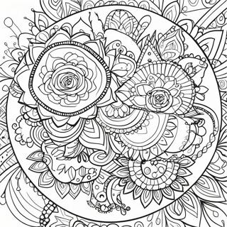 Boho Mandala Coloring Page 1481-1228