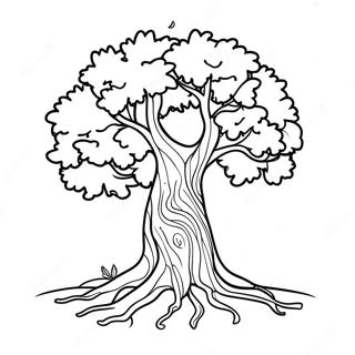 Tu Bishvat Tree Coloring Page 14829-11973