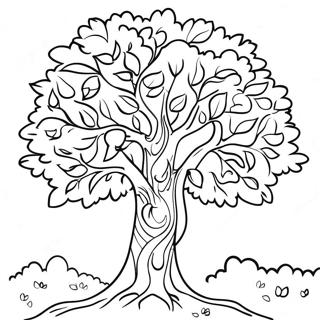 Tu Bishvat Tree Coloring Page 14829-11975