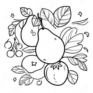 Colorful Tu Bishvat Fruit Coloring Page 14830-11977