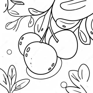 Colorful Tu Bishvat Fruit Coloring Page 14830-11979