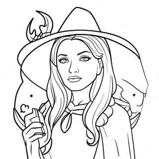 Gothic Witchcraft Coloring Page 14849-11989